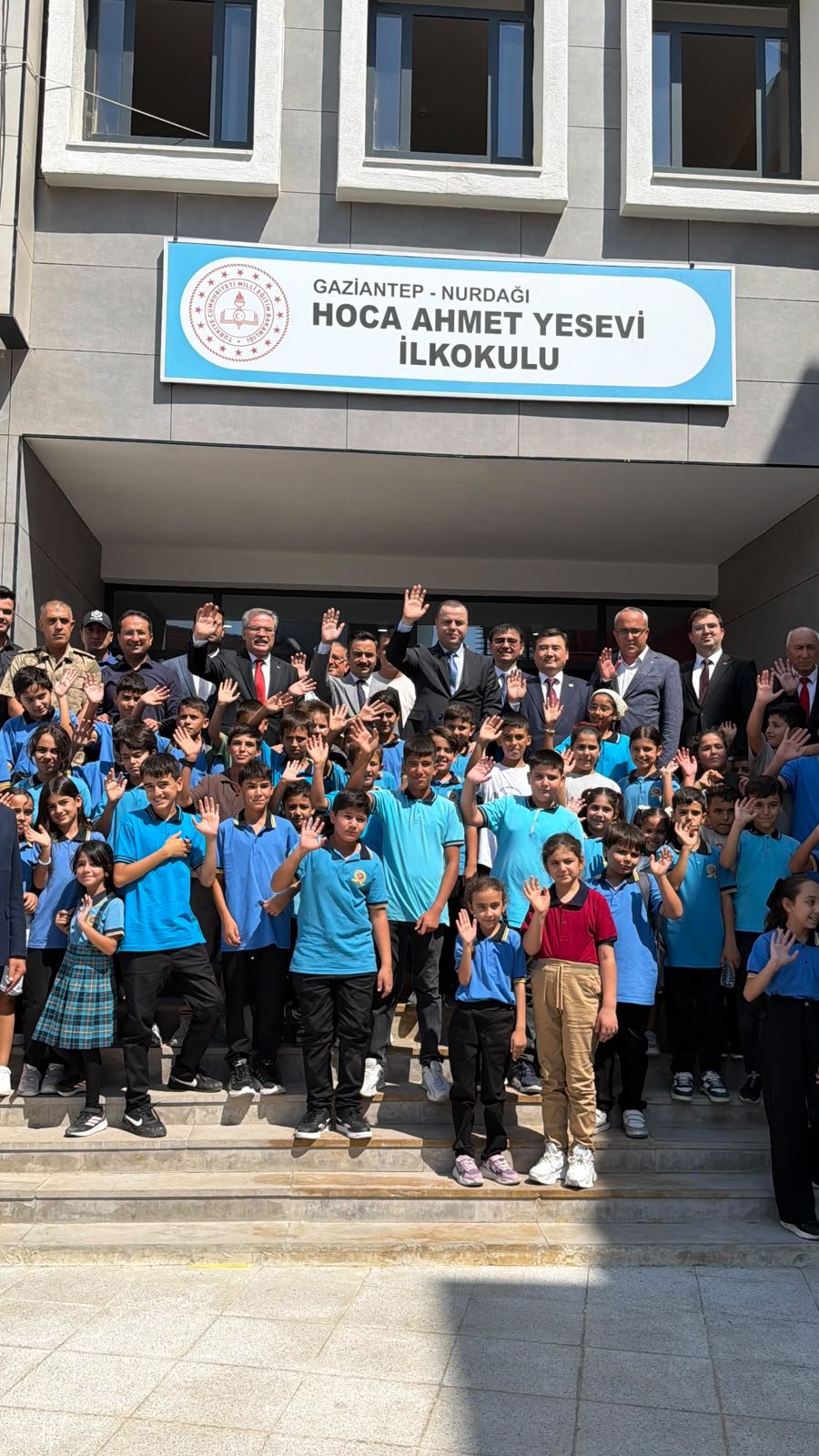 A Turkish school built by Kazakhstan opens its door to pupils