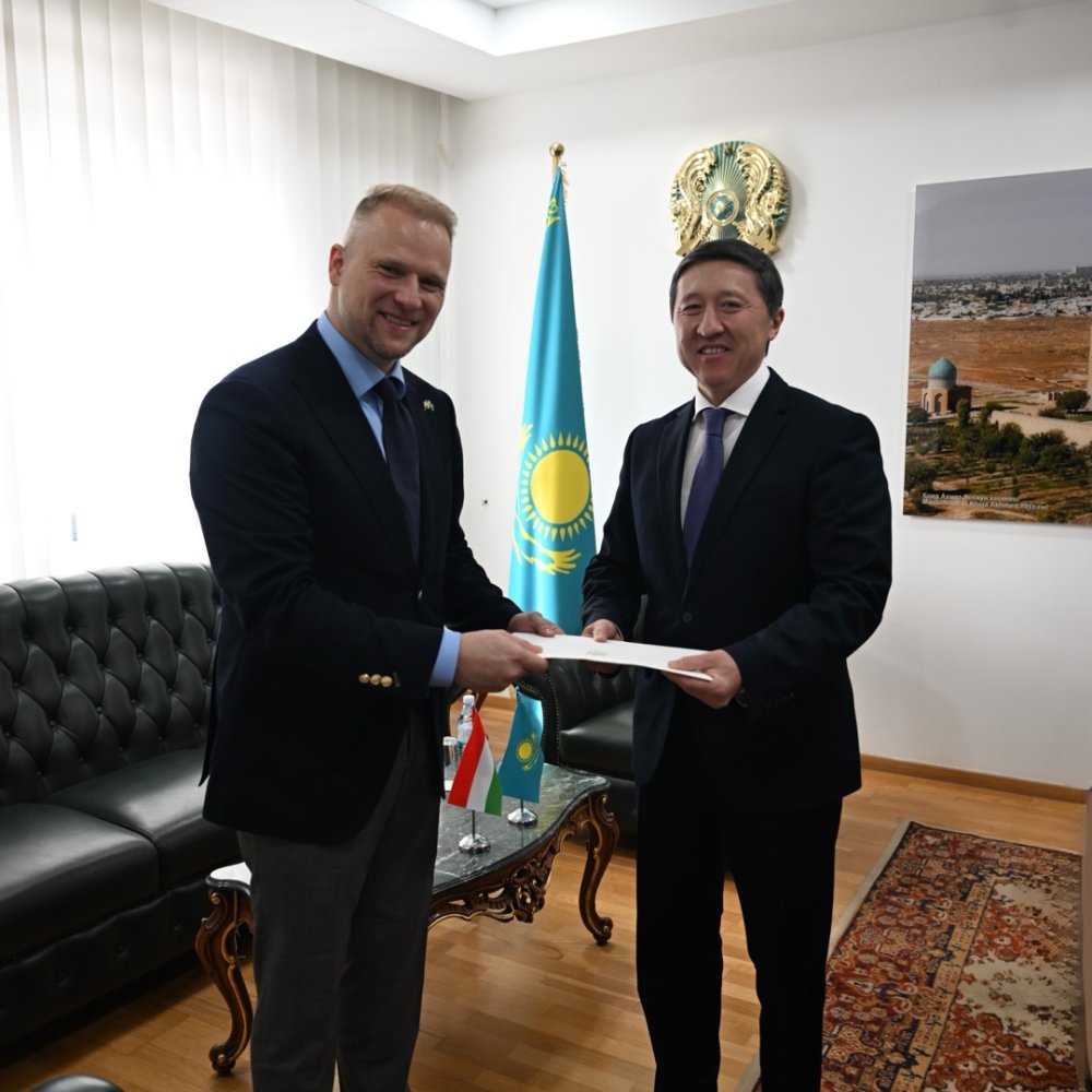Copies of Credentials of New Ambassador of Hungary received at Kazakhstan’s Foreign Ministry