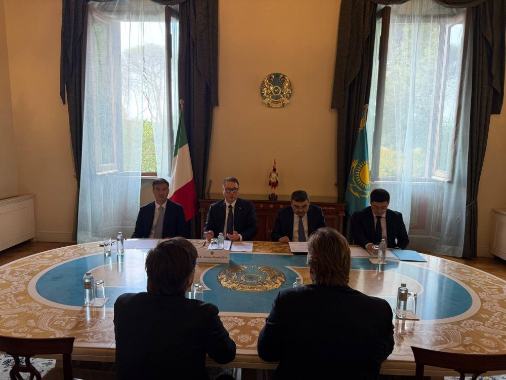 Kazakhstan and Italy Discuss New Areas of Trade, Economic and Industrial Cooperation
