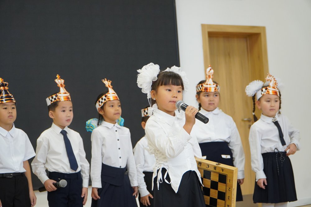 A chess classroom was opened in secondary school No. 41 as part of the Keleshek Mektepteri project. — Photo 1