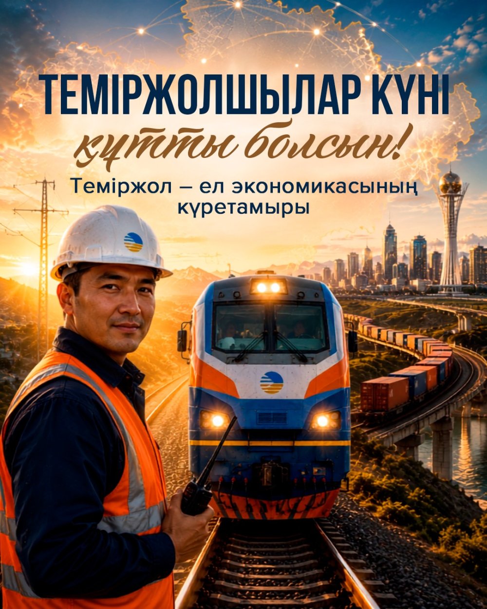 Please accept my heartfelt congratulations on your professional holiday — Railway Worker's Day!