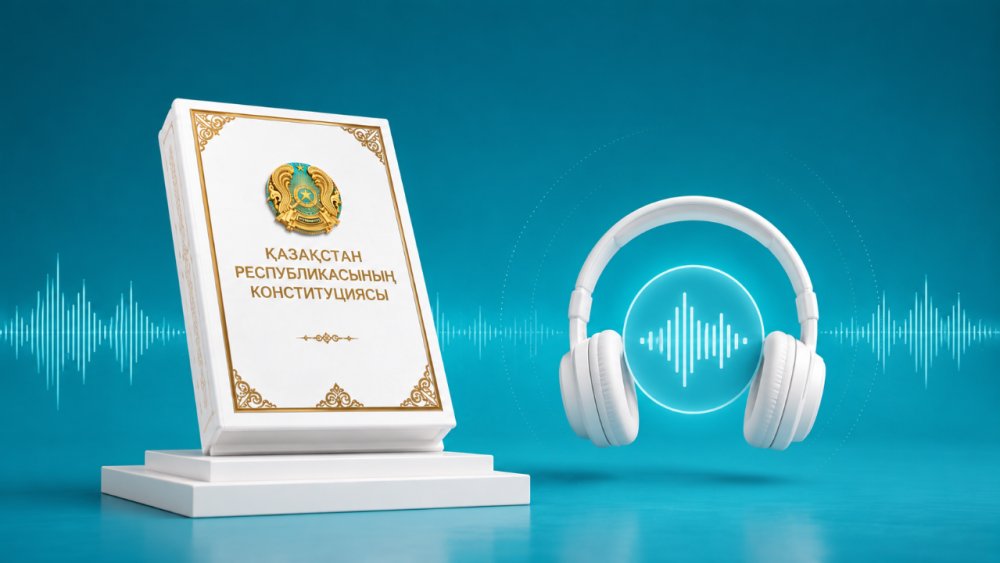 Қазақстан Республикасының Конституциясының толық мәтіні аудиоформатта қолжетімді