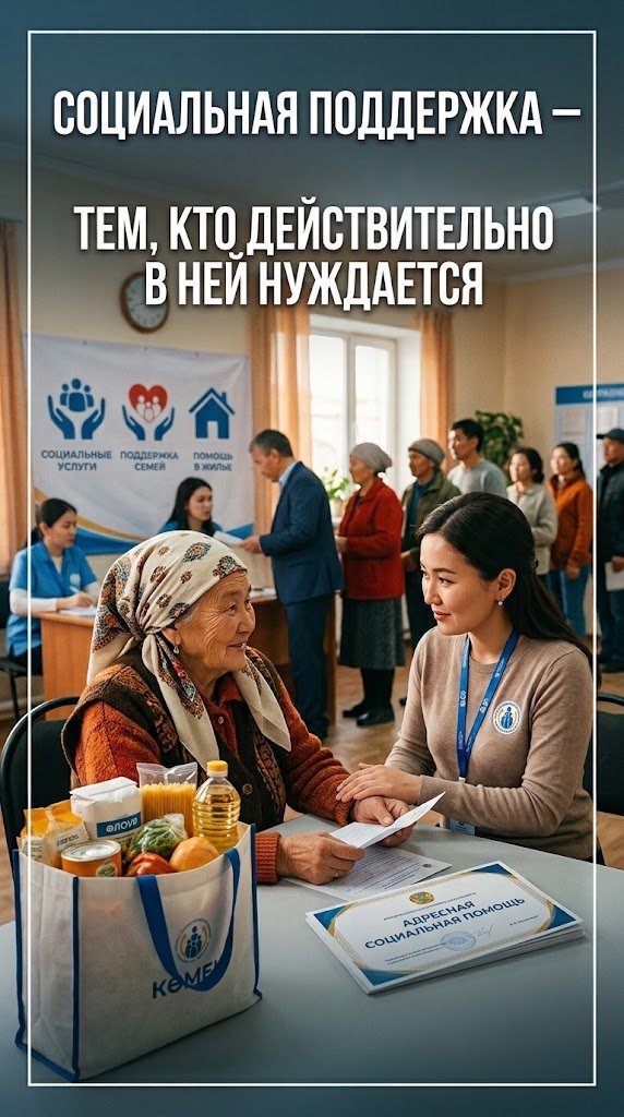 ӘЛЕУМЕТТІК ҚОЛДАУ: КӨМЕК НАҚТЫ МҰҚТАЖ ЖАНДАРҒА БАҒЫТТАЛАДЫ