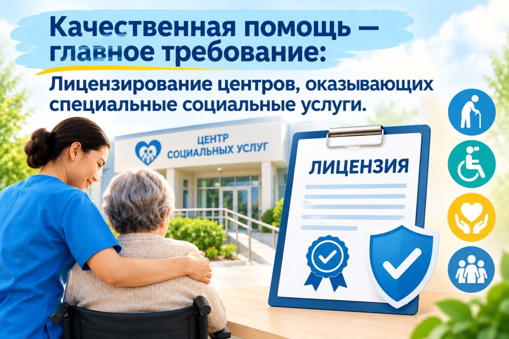 Сапалы көмек – басты талап: Арнаулы әлеуметтік қызметтер көрсететін орталықтарды лицензиялау.
