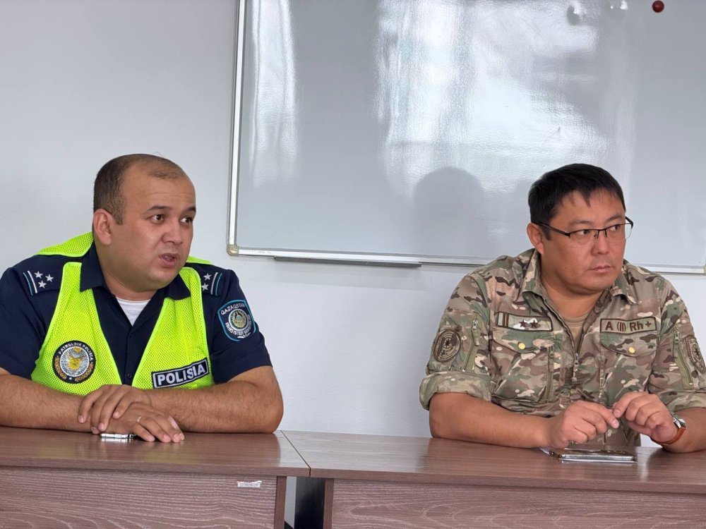 Шу ауданында жол қауіпсіздігі бойынша түсіндіру жұмыстары жүргізілді