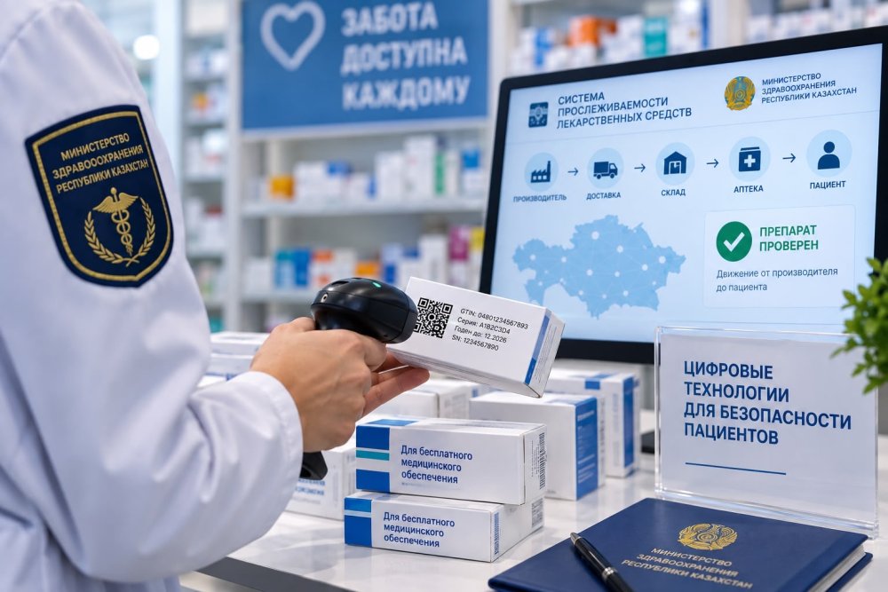 Цифрлық бақылау сатылымдағы 26 мыңнан астам тегін дәрі-дәрмек пакетін анықтады