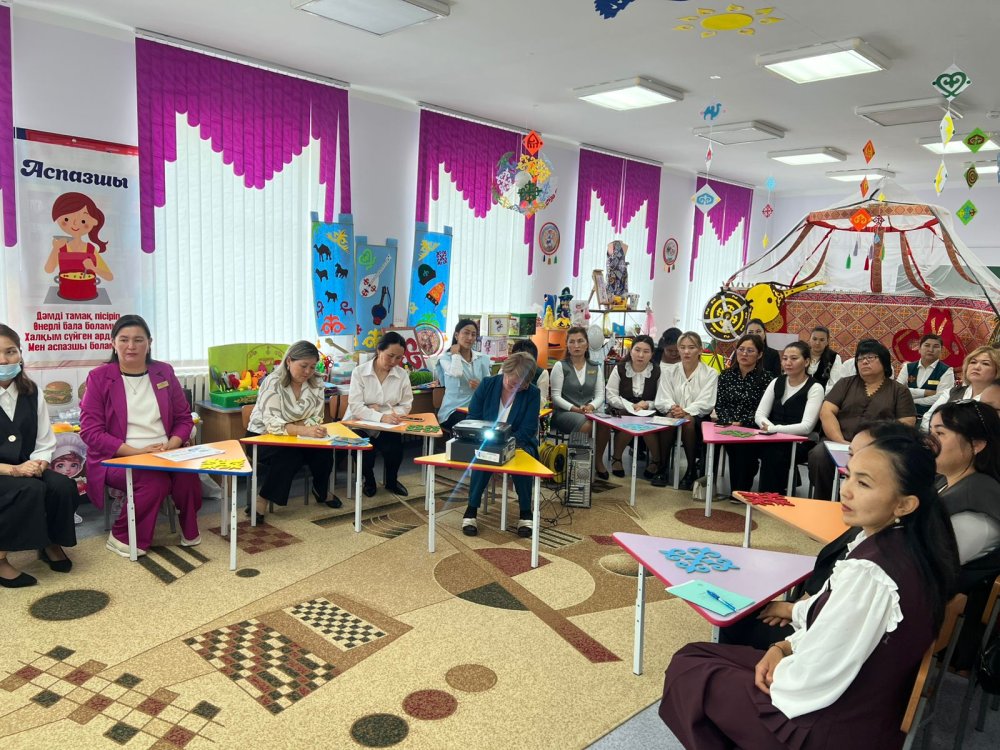 «ЖАҢА ХАЛЫҚТЫҚ КОНСТИТУЦИЯСЫНЫҢ НОРМАЛАРЫ МЕН ҚҰНДЫЛЫҚТАРЫ: АДАМИ КАПИТАЛДЫ ДАМЫТУ-БІЛІМ БЕРУ ЖҮЙЕСІНІҢ СТРАТЕГИЯЛЫҚ НЕГІЗГІ» Мектепке дейінгі мекеме педагогтарының Әдістемелік алаңшасы «Мектепке дейінгі тәрбиенің сапасы мен цифрландырылуы: баланың үйлесімді дамуы үшін ЖИ енгізу» тақырыбындағы секциялық отырысы өтті
