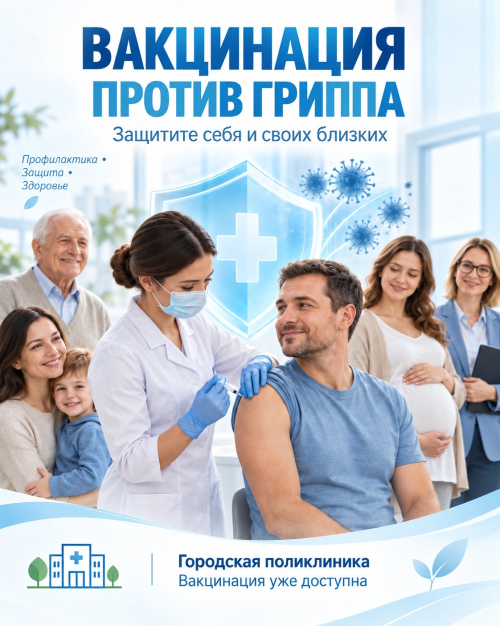 «Қалалық емхана» ШЖҚ МКК-да алдағы эпидемиологиялық маусымға дайындық аясында тұмауға қарсы вакцинация жүргізу жоспарлануда