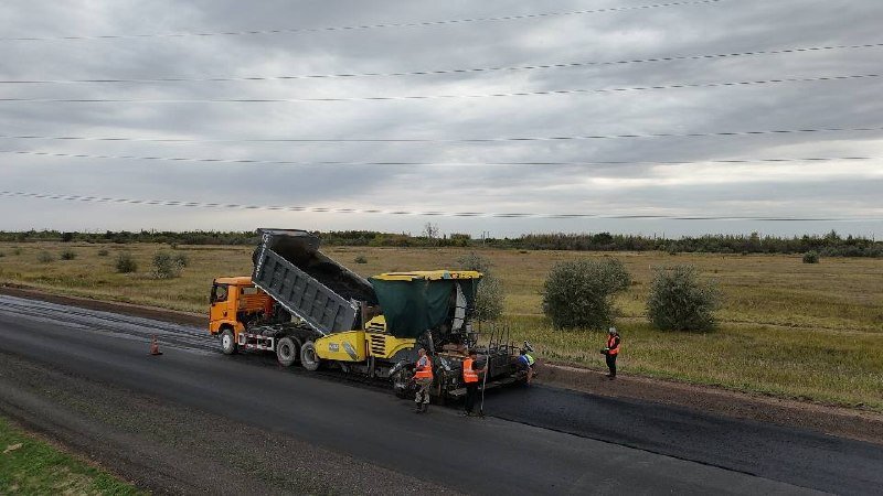 Ақмола облысындағы KAZ03 автожолының 40 шақырымы 97%-ға жөнделді