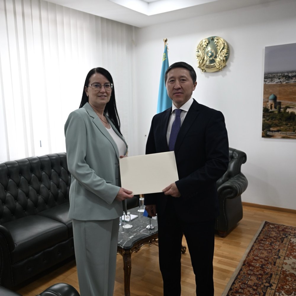Эстонияның Қазақстандағы Елшісі сенім грамоталарының көшірмелерін табыс етті