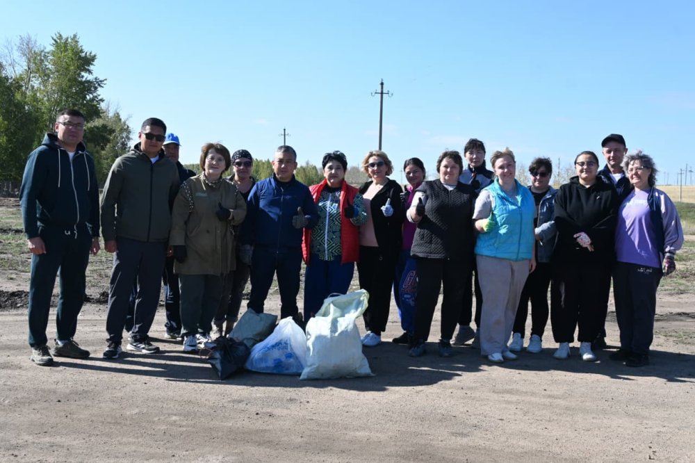 Сандықтау ауданында «World Cleanup Day» экологиялық акциясы өтті