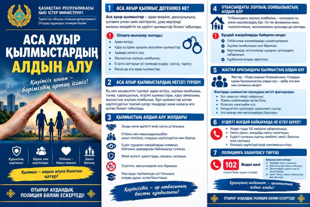 Аса ауыр қылмыстардың алдын алу