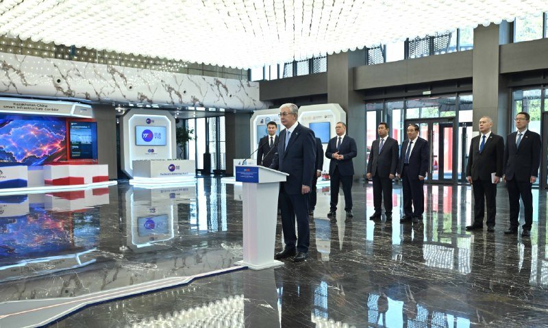 Мемлекет басшысы жүгері өңдеу зауытын іске қосу рәсіміне қатысты