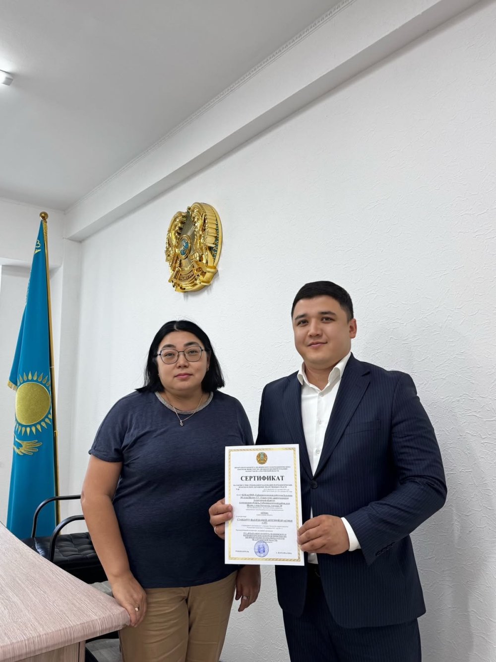 2026 жылға арналған Дәріханалық тиісті практика (GPP) стандартын енгізу жоспары аясында ШЖҚ «Шелек ауылының №1 Еңбекшіқазақ аудандық ауруханасы» МКК Қазақстан Республикасы Денсаулық сақтау министрінің Медициналық және фармацевтикалық бақылау комитетінің Алматы облысы бойынша департаменті жүргізген инспекциялық тексеруден сәтті өтіп, GPP стандарты талаптарына сәйкестік сертификатын алды.