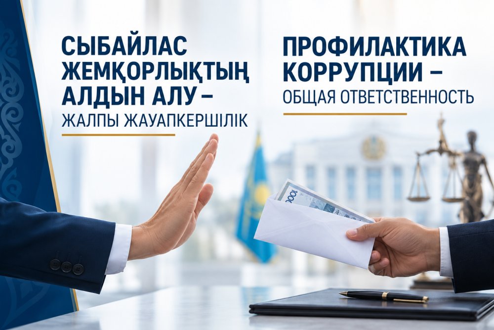 Сыбайлас жемқорлықтың алдын алу – ортақ жауапкершілік