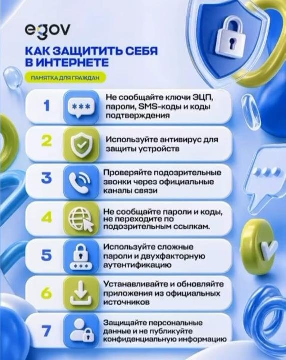 Интернетте өзіңізді және деректеріңізді қалай қорғауға болады: 7 қарапайым ереже