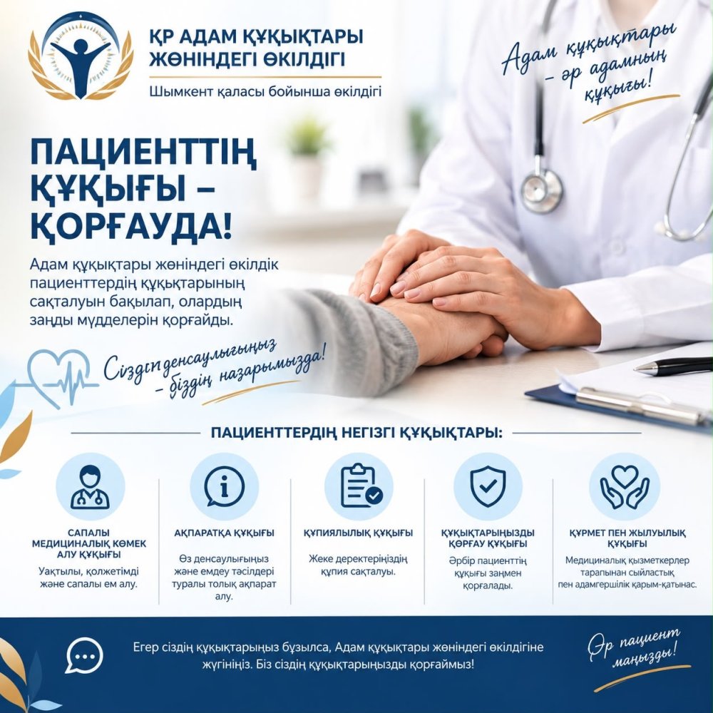 Пациенттер Адам құқықтары жөніндегі уәкілге қандай жағдайда жүгіне алады?
