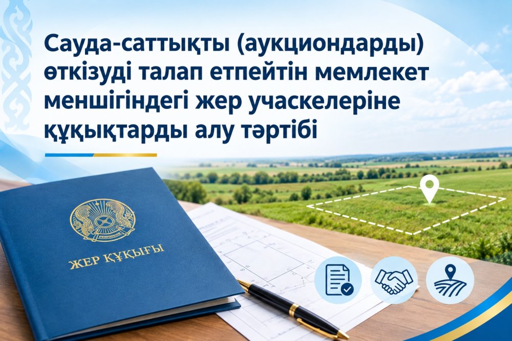Жер – мемлекетіміздің маңызды стратегиялық ресурстарының бірі. Жер қатынастары саласындағы мемлекеттік қызметтерді қолжетімді әрі ашық көрсету азаматтар мен заңды тұлғалардың құқықтарын қамтамасыз етудің маңызды тетігі болып табылады.