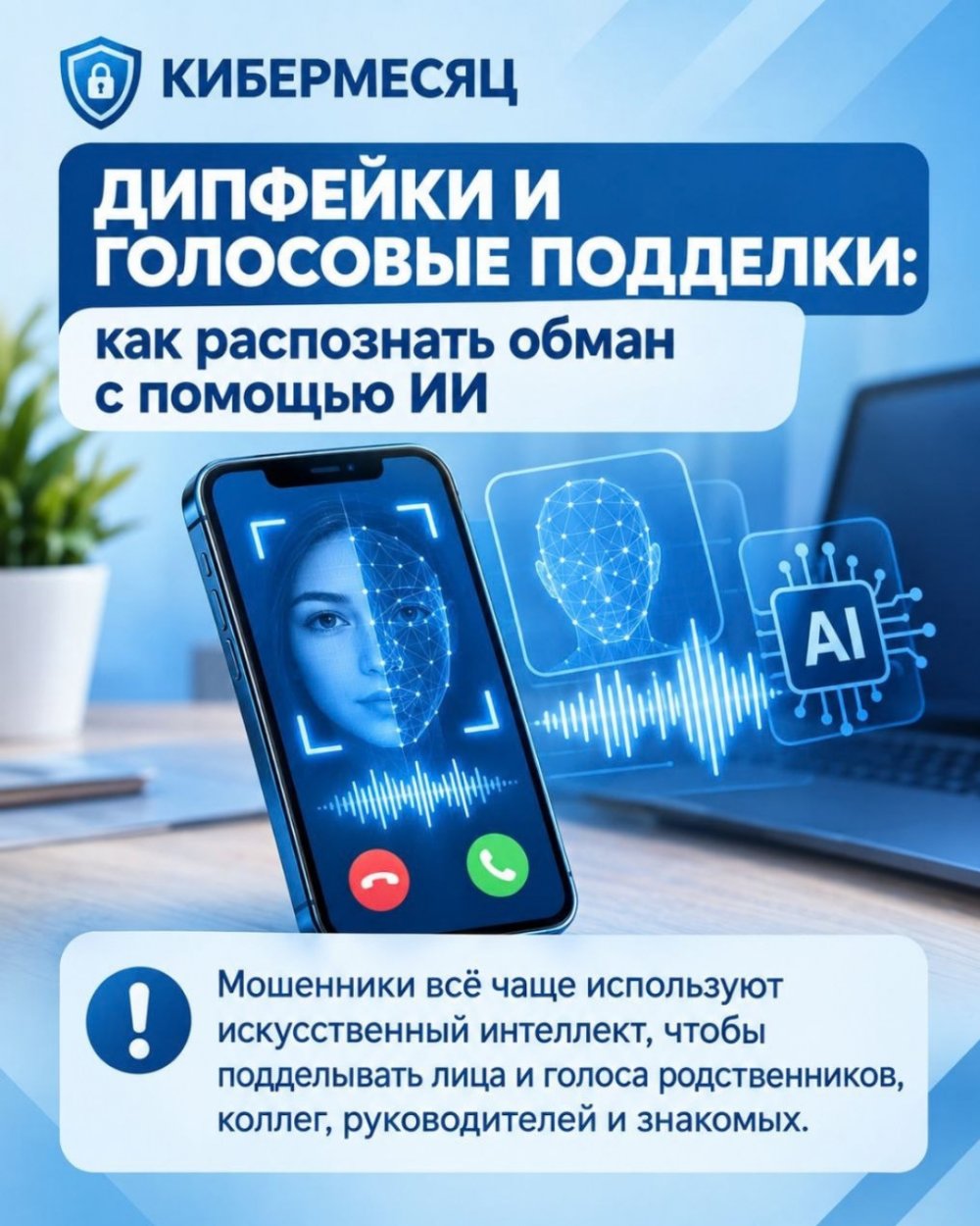 Дипфейктер мен дауысты қолдан жасау: ЖИ көмегімен жасалған алаяқтықты қалай тануға болады?
