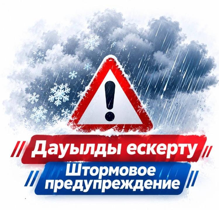 ❗️Дауылды ескерту