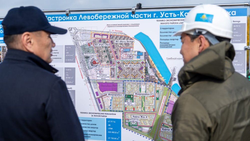 Өскеменде Сәтбаев даңғылы мен Жібек жолы көшесінің қиылысындағы жолайрықтың соңғы арқалығы орнатылды