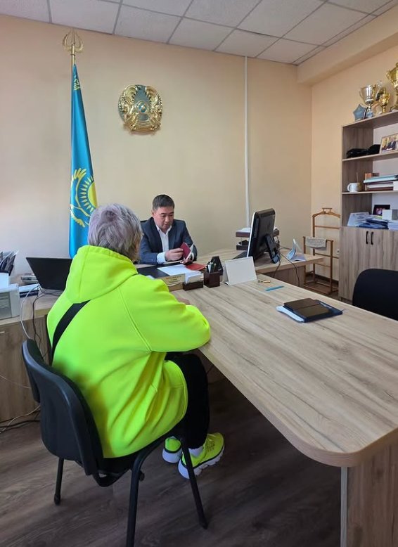 Өскемен қаласының тұрғынымен жеке кездесу өткіздім.