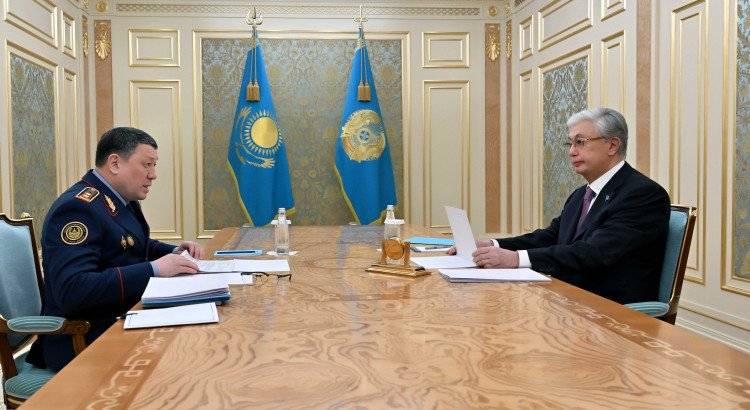 Мемлекет басшысы ішкі істер министрі Ержан Саденовті қабылдады