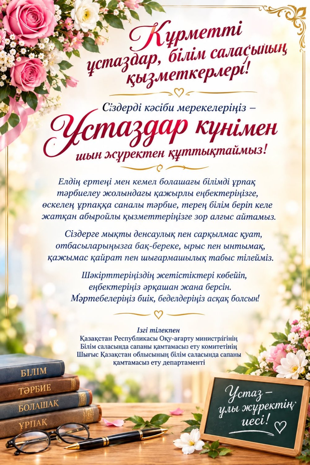 Ұстаздар күні құтты болсын – даналық пен шабыт мерекесі!