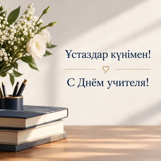 Ұстаздар күнімен!