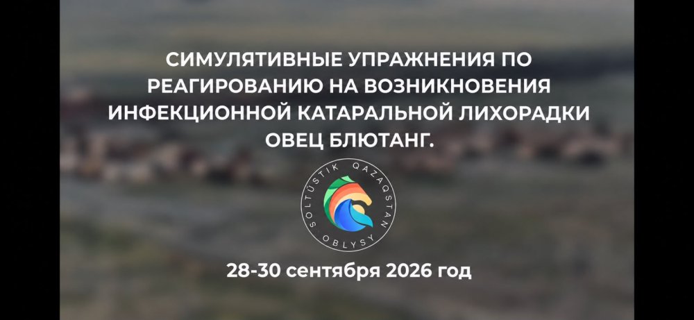 СҚО Есіл ауданында қой мен ешкі блютангының таралуын жою бойынша симуляциялық оқу-жаттығулар өтті