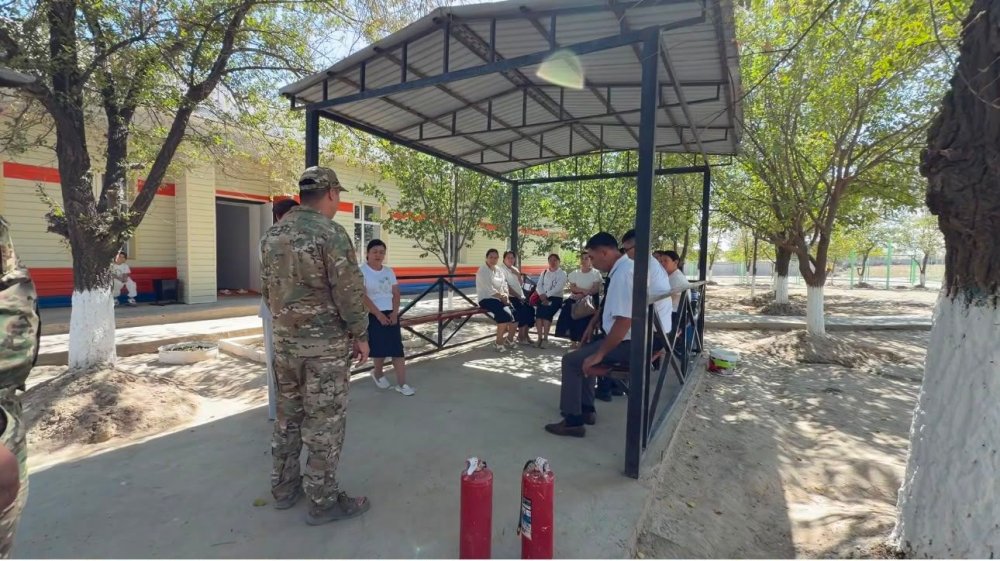 Сарыағашта жатақхана тұрғындарына қауіпсіздік талаптары түсіндірілді
