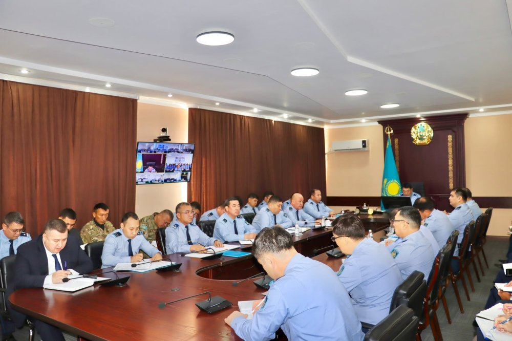 Қызылорда полициясы тоғыз айдағы жұмысты саралап, алдағы кезеңнің міндеттерін айқындады