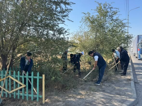 «ТАЗА ҚАЗАҚСТАН»: САРЫАҒАШ АУДАНЫНДА АУҚЫМДЫ СЕНБІЛІК ҰЙЫМДАСТЫРЫЛДЫ — Фотосурет 1
