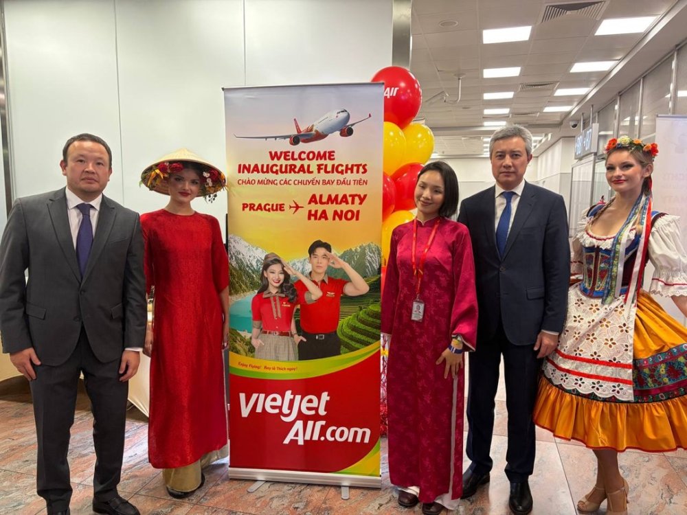 Қазақстан мен Еуропа арасындағы көлік байланысын нығайту: «VietJet» Ханой – Алматы – Прага бағыты бойынша әуе қатынасын ашты — Фотосурет 1