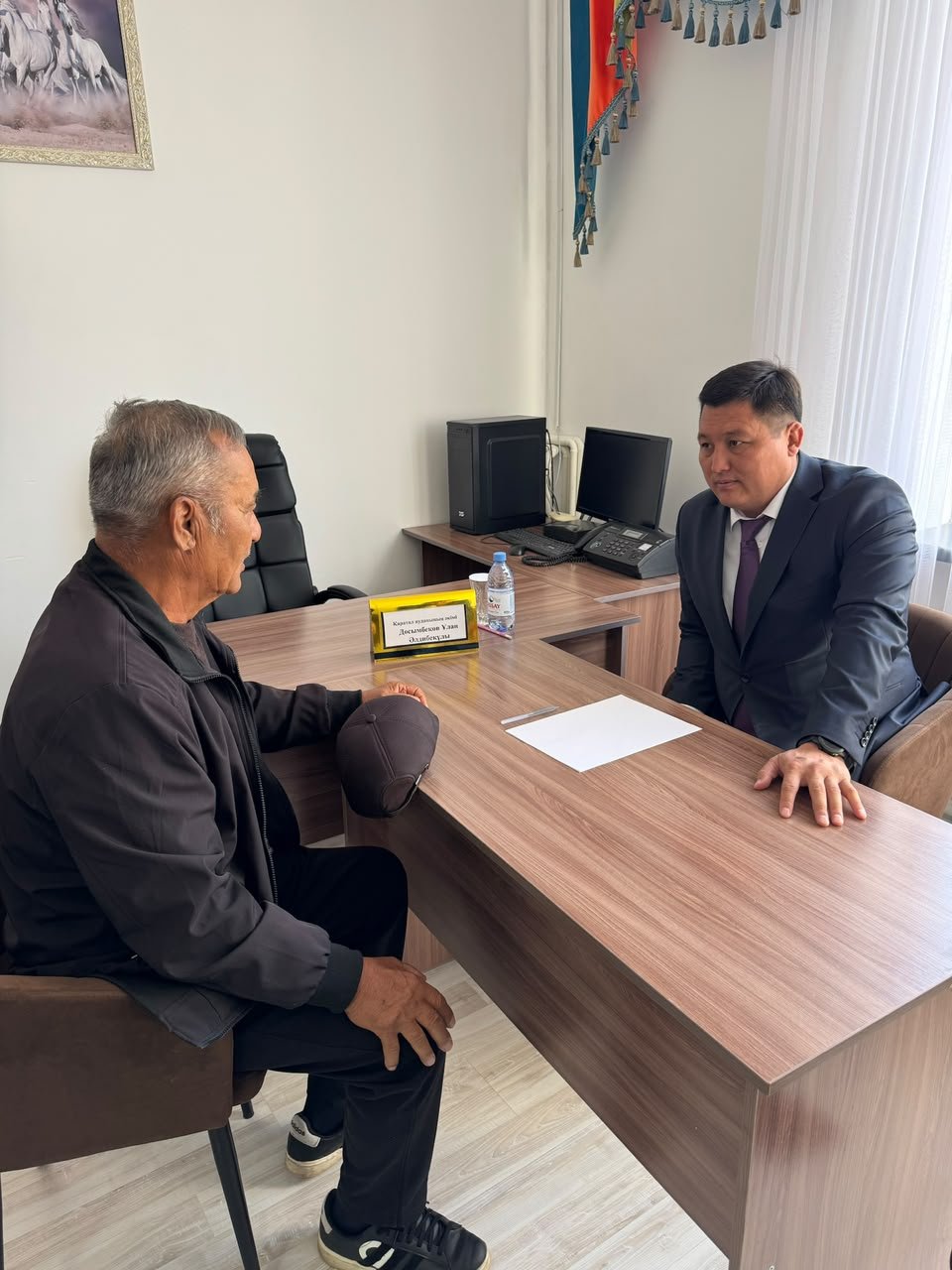 Қаратал ауданының әкімі Жолбарыс батыр ауылдық округінің тұрғындарымен кездесті — Фотосурет 7