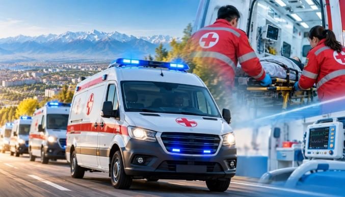 Жамбыл облысында жедел жәрдем қызметіне 60 жаңа санитарлық автокөлік алынды