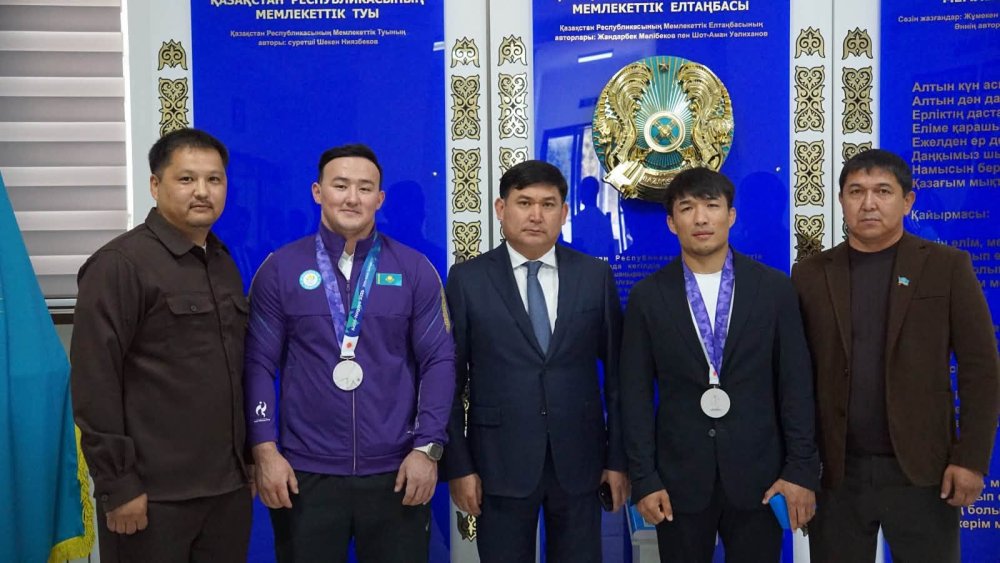 ОРДАБАСЫ АУДАНЫНЫҢ ӘКІМІ АЗИЯ ОЙЫНДАРЫНЫҢ ЖҮЛДЕГЕРЛЕРІН ҚАБЫЛДАДЫ! — Фотосурет 2