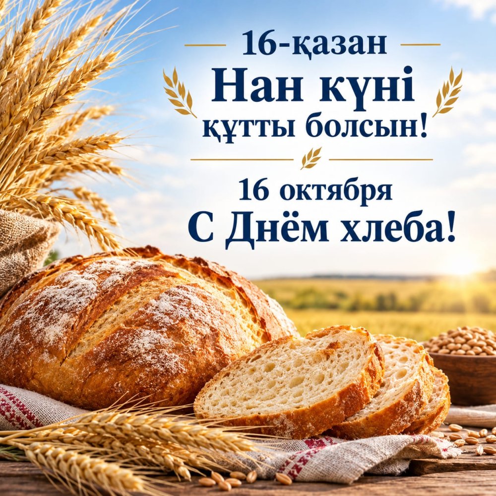 Сандықтау ауданы әкімінің Нан күнімен құттықтауы