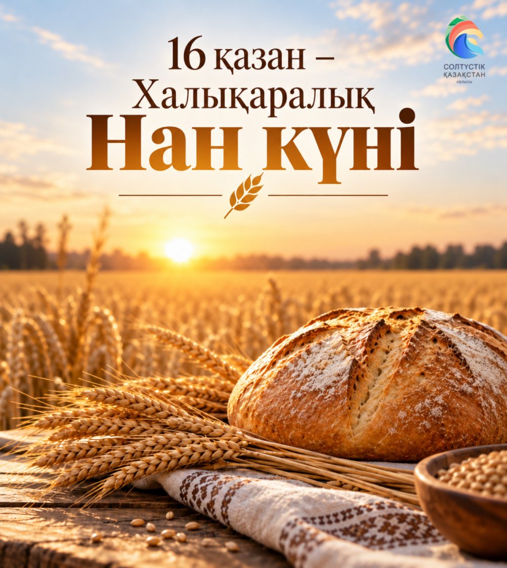 Облыс әкімінің Халықаралық нан күніне арналған құттықтауы