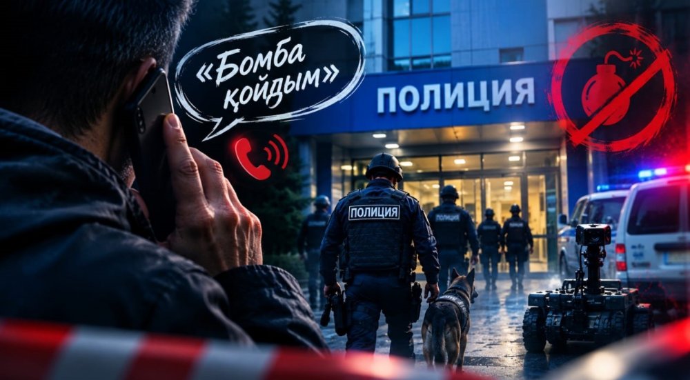 Бомба қойдым: бір қоңырау Алматының арнайы қызметтерін аяғынан көтерді