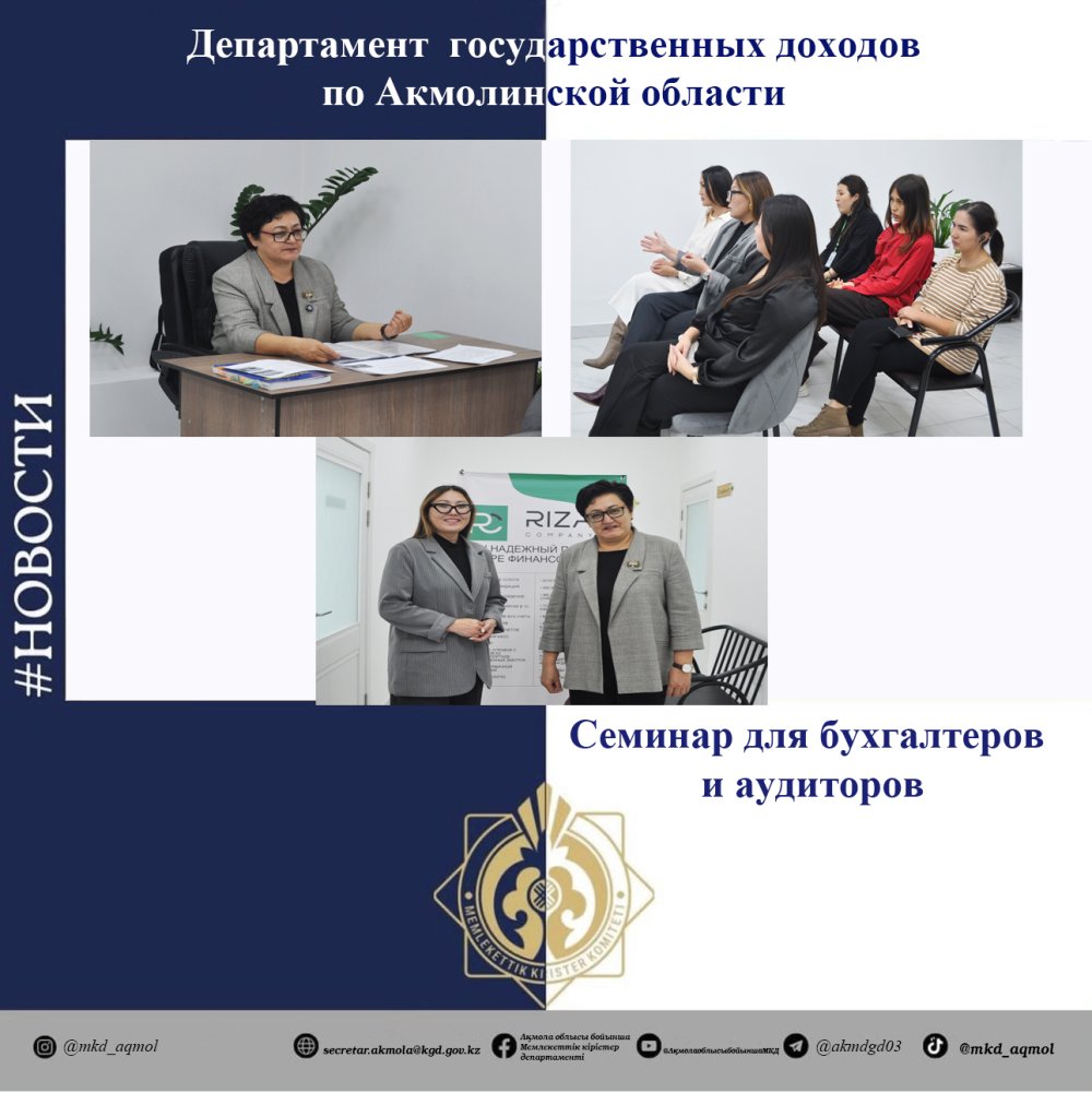 Бухгалтерлер мен аудиторларға арналған семинар — Фотосурет 1