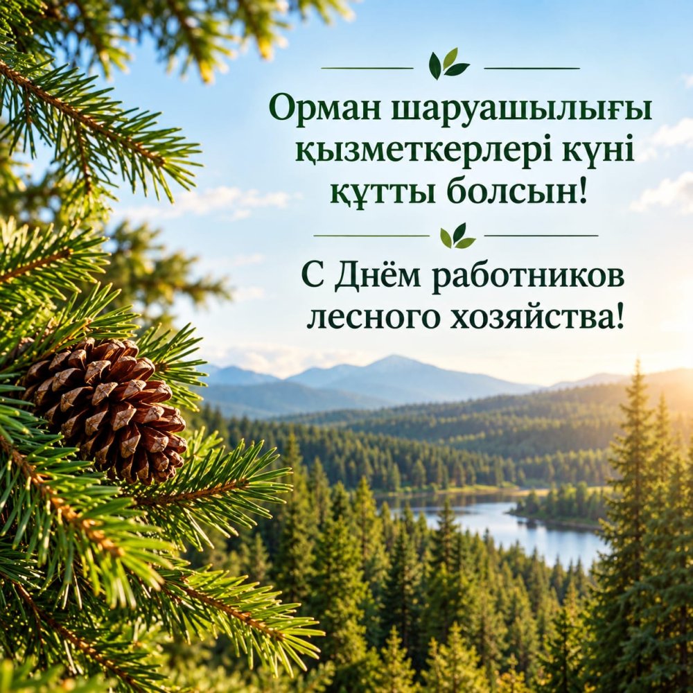 Сандықтау ауданы әкімінің Орман шаруашылығы қызметкерлері күнімен құттықтауы