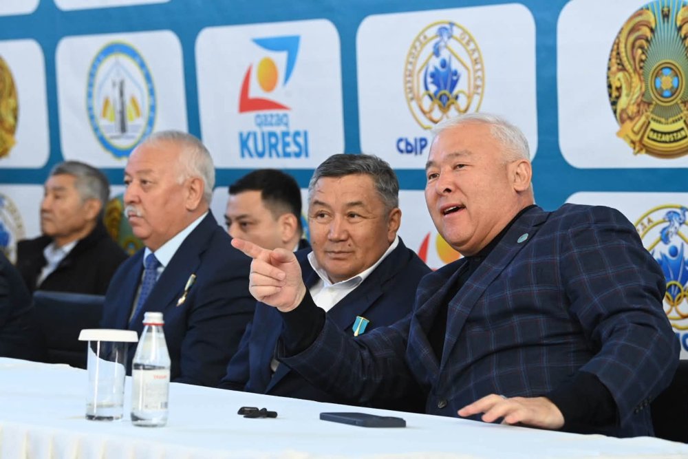 Машбек Нәлібаевтың 100 жылдығына арналған қазақ күресінен республикалық турнир басталды — Фотосурет 5