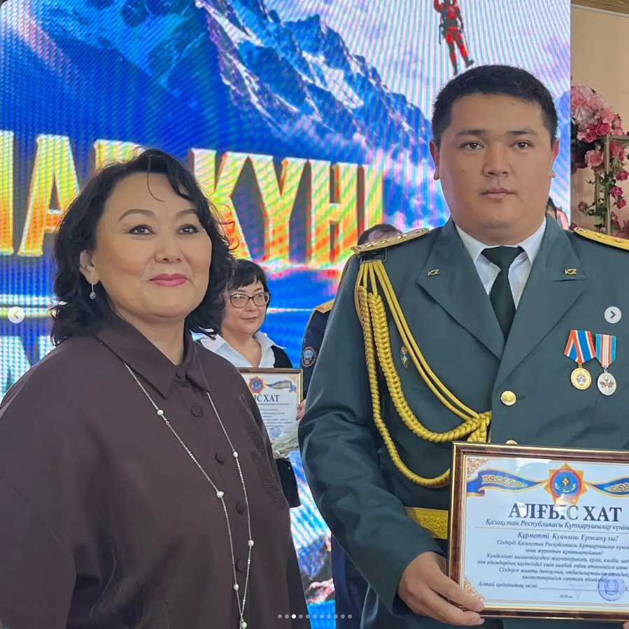 Алтай ауданында Қазақстан Республикасы құтқарушыларын салтанатты түрде құрметтеу рәсімі өтті. — Фотосурет 9