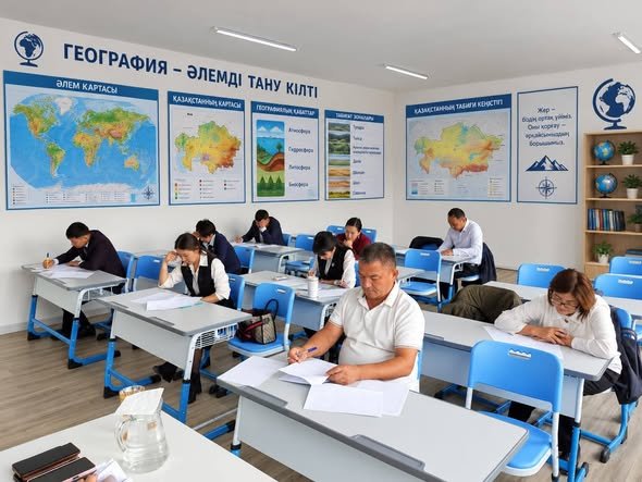 ХИМИЯ ЖӘНЕ БИОЛОГИЯ ПӘНДЕРІ БОЙЫНША АУДАНДЫҚ ОЛИМПИАДА ӨТТІ — Фотосурет 1