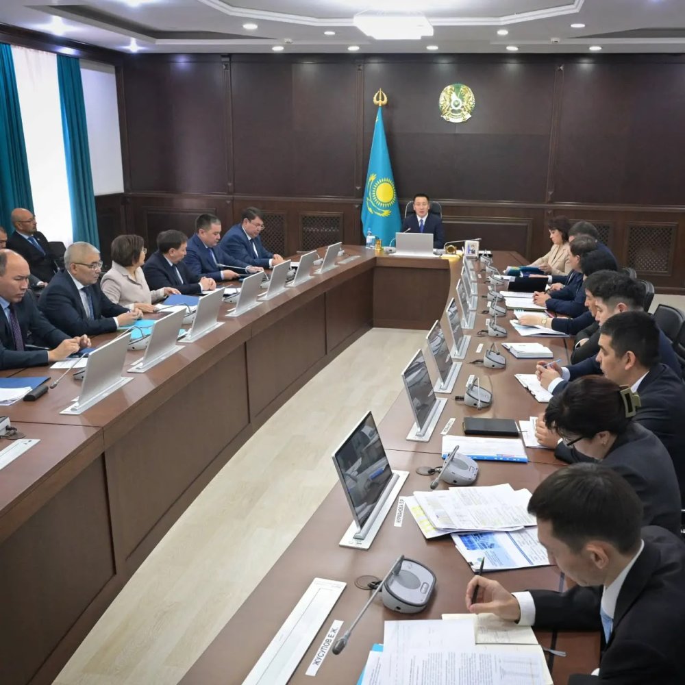 Облыс әкімдігінде 2026 жылдың 9 айындағы әлеуметтік-экономикалық даму қорытындылары қаралып, халықты жұмыспен қамту және Республика күніне дайындық мәселелері талқыланды. — Фотосурет 1
