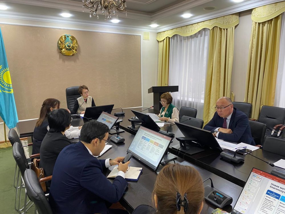 Халықты әлеуметтік қолдау жүйесіндегі өзгерістер мәселелері жөніндегі штабтың отырысы өтті — Фотосурет 1