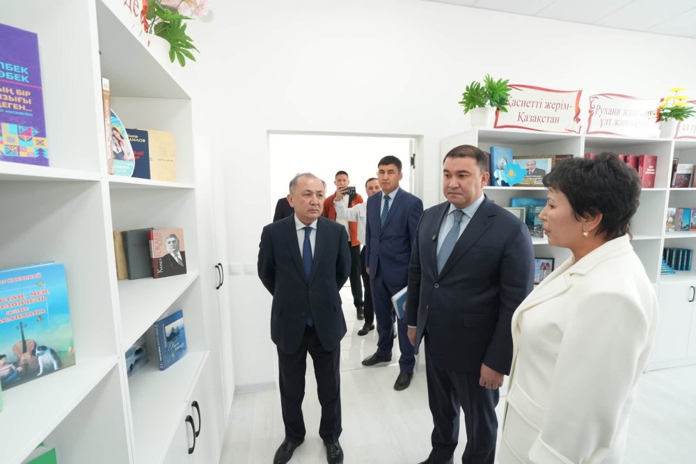 ТҮРКІСТАН: САРЫАҒАШТА КІТАПХАНАСЫ БАР 200 ОРЫНДЫҚ МӘДЕНИЕТ ҮЙІ АШЫЛДЫ — Фотосурет 6