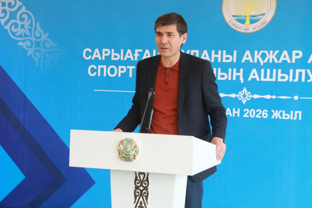 РЕСПУБЛИКА КҮНІНЕ ОРАЙ САРЫАҒАШ АУДАНЫНДА ЗАМАНАУИ СПОРТ АЛАҢШАЛАРЫ ПАЙДАЛАНУҒА БЕРІЛДІ. — Фотосурет 5
