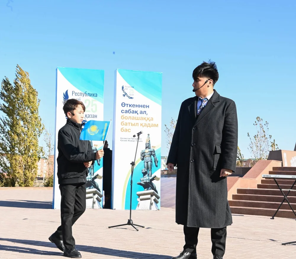 Мемлекеттік Ту көтеру рәсімі өтті — Фотосурет 7